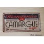 Plaque acier Bienvenue en CAMARGUE